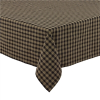 Sturbridge Black Tablecloth 60" x 84"