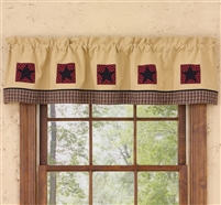 My Country Home Lined Patch Valance