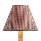 York Mini Check Wine Lamp Shade 10"