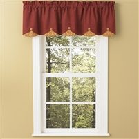 Mill Village Lined Scallop Valance