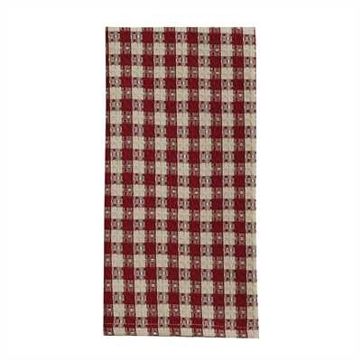 Gingham Wine Waffle Dishtowel