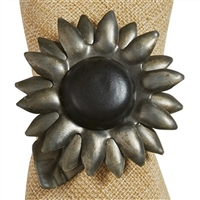 Sunflower Galvanized Napkin Ring
