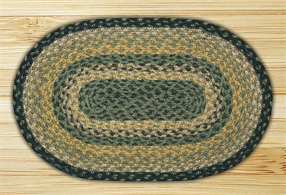 Oval Trivet - Black/Mustard/Cream