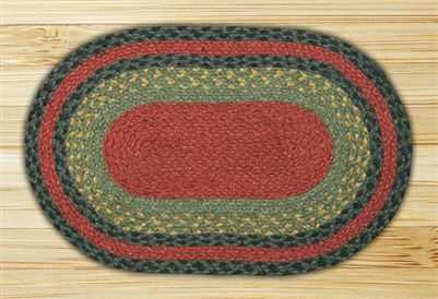 Oval Trivet - Burgundy/Olive/Charcoal