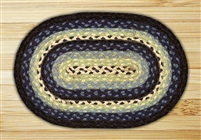 Oval Trivet - Blueberry/Cream