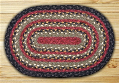 Oval Trivet - Burgundy/Olive/Charcoal