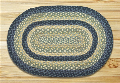 Oval Trivet - Breezy Blue/Taupe/Ivory