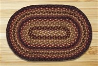 Oval Trivet - Black Cherry/Chocolate/Cream