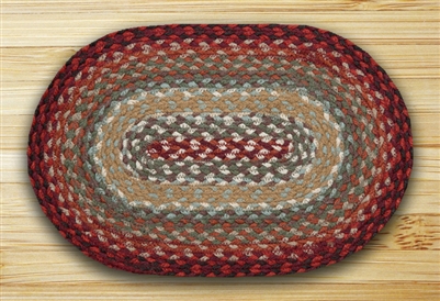 Oval Trivet - Thistle Green/Country Red