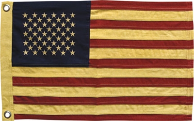 Tea Stained American Flag Small