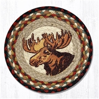 Round Trivet - Moose Portrait