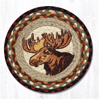 Round Trivet - Moose Portrait