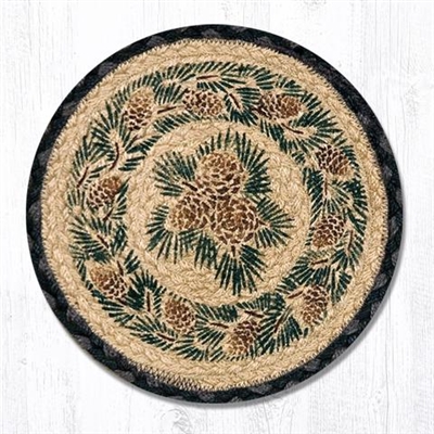 Round Trivet - Pinecone