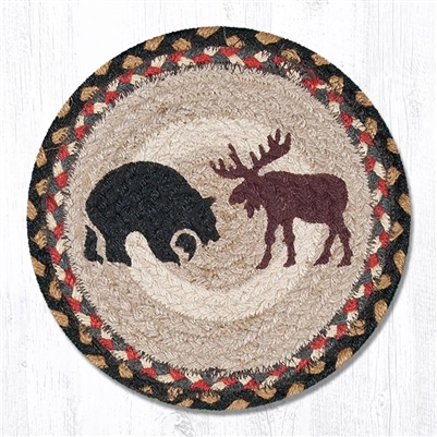 Round Trivet - Bear & Moose