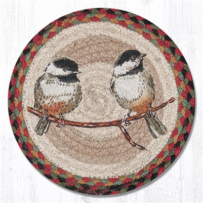 Round Trivet - Chickadee