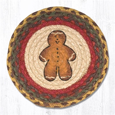 Round Trivet - Gingerbread Man