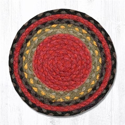 Round Trivet - Burg./Olive/Charcoal