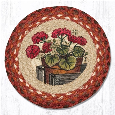 Round Trivet - Garden Geranium