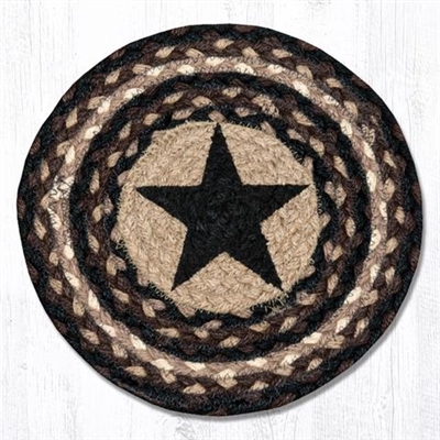 Round Trivet - Black Star