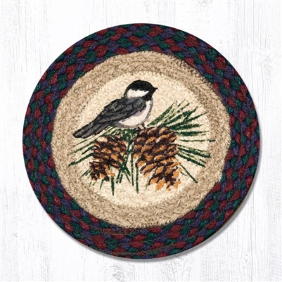 Round Trivet - Chickadee