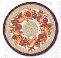 Round Trivet - Autumn Wreath