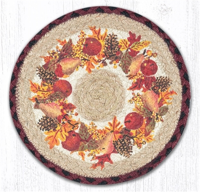 Round Trivet - Autumn Wreath