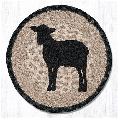 Round Trivet - Sheep Silhouette