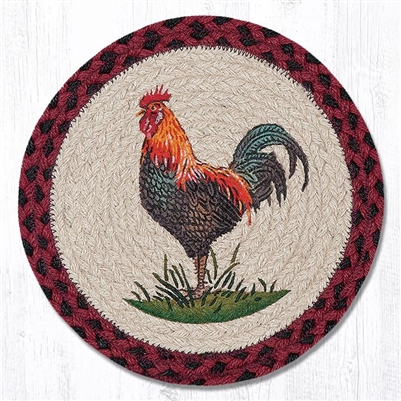 Round Trivet - Rustic Rooster