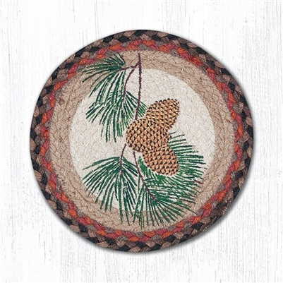 Round Trivet - Pinecone