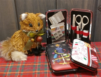 Christmas Themed Travel Sewing Kit