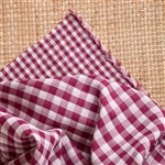 Vishy (Gingham) in Dahlia and Off-White - 58" wide