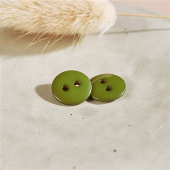 Matcha Leaf Classic Shine Buttons - .59" wide
