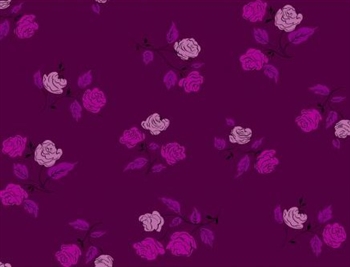 Steno Pool - Roses - Magenta, 44" wide