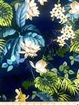 Tropical Floral Cotton Poplin,  56" wide