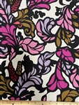 Max Mara Flowers & Vines Cotton Sateen,  60" wide