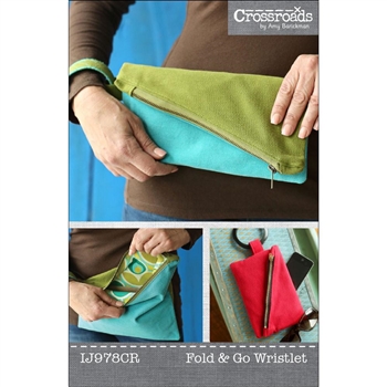 Indygo Junction Pattern, Fold and Go Wristlet