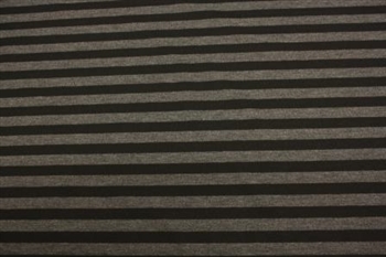 St. John's Black & Grey Horizontal Stripe, 60" wide