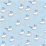 Find the Narwhal - Flannel,  43/44" wide