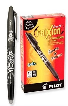 Frixion Erasable Gel Pen - Black