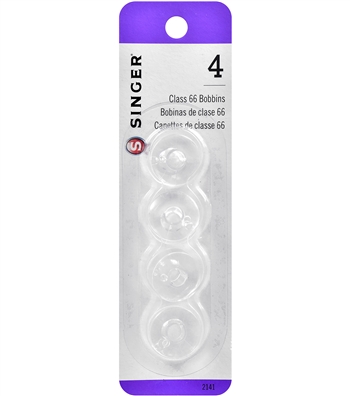 Sewing Machine Bobbins, Plastic - Pack of 4