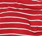 Mariner Stripe (Red) Knit, 58/59" wide