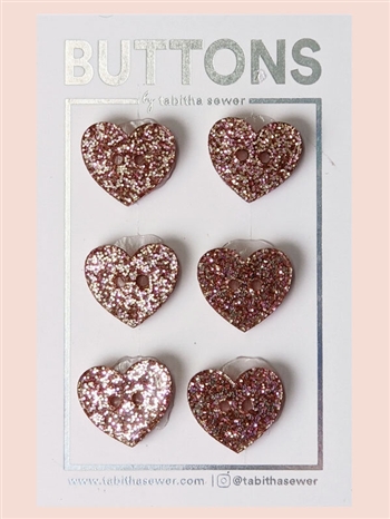 Rose Gold Sparkle Hearts