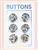 Silver Glitter Confetti Classic Buttons