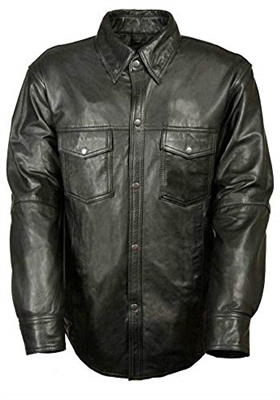 Men's Lightweight Leather Shirt