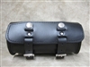 Short Round Leather Tool Bag
