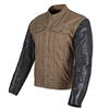Band of Brothers Leather and Denim Jacket (Brown/Black)