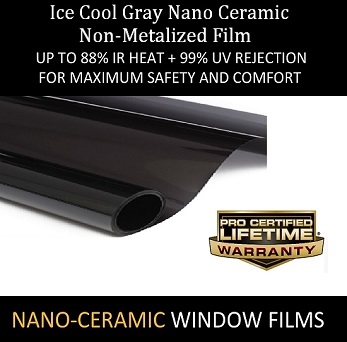 Ice Cool Gray Nano Ceramic-60 Inch X 100 Feet Roll