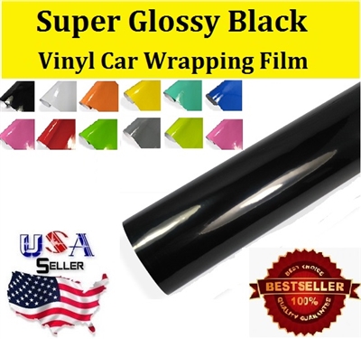 Car Wrapping Film - Super Glossy Black (60in X 65ft) Out of Stock