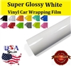 Car Wrapping Film - Super Glossy White (60in X 65ft) Out of Stock