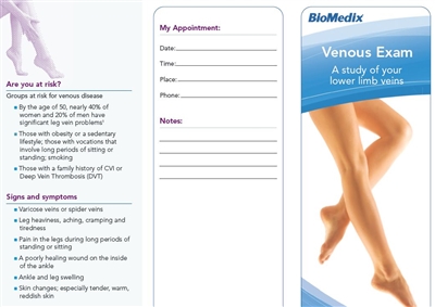 Venous Exam Patient Brochure (ML-035) 50CT